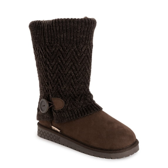 MUK LUKS Women's Janie Knit Cuff Mid-Calf Boot