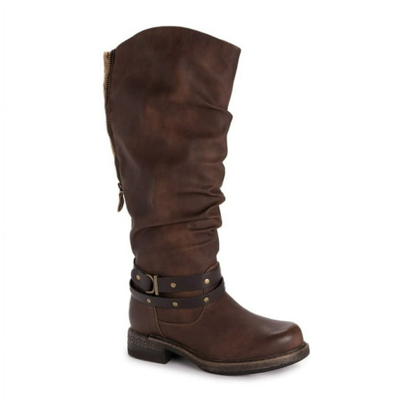 MUK LUKS Women's Logger Victoria Boots - Brown, 6