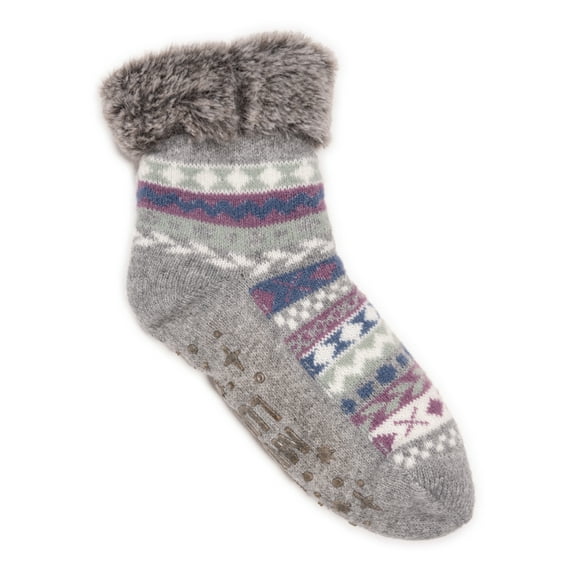 MUK LUKS Women's Midi Cabin Socks, 1-Pack, OSFM
