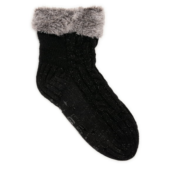 MUK LUKS Women's Midi Cabin Socks, 1-Pack, OSFM