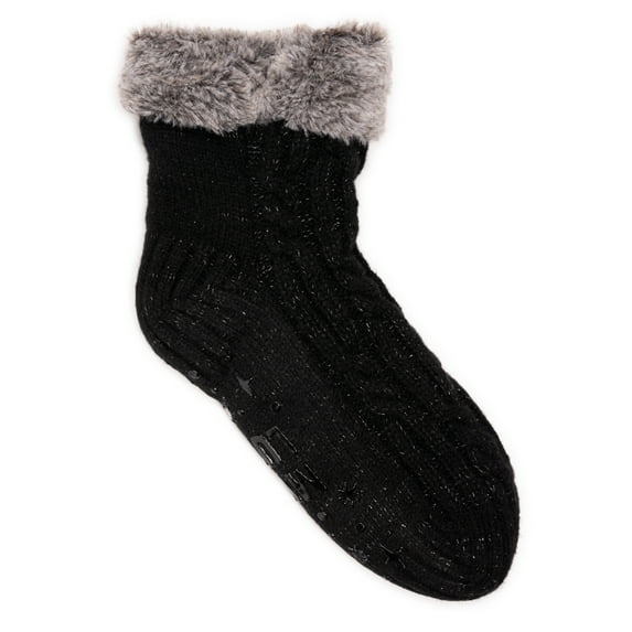 MUK LUKS Women's Midi Cabin Socks, 1-Pack, OSFM