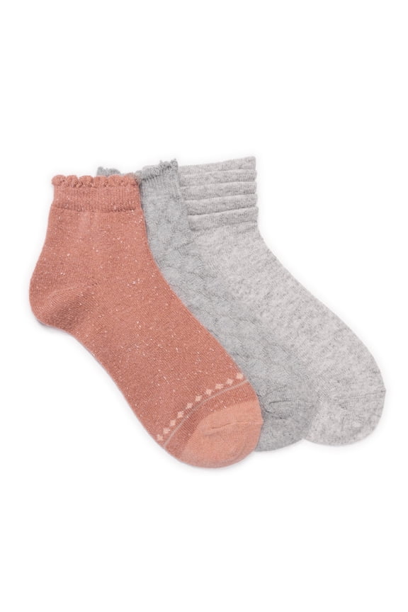 Women's Mini Crew Socks, 3 Pairs