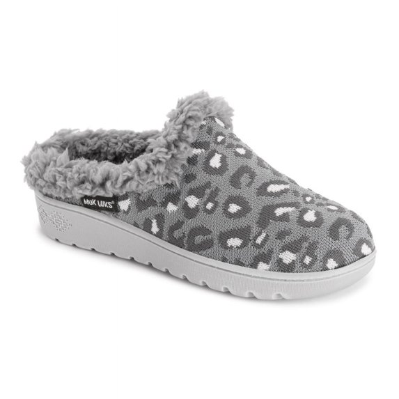 MUK LUKS Women's Nony Flyknit , Medium Grey Heather, XL (11-12)