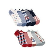 MUK LUKS Women's Novelty Low-cut Socks, 10-Pack, Shoe Size 6-11