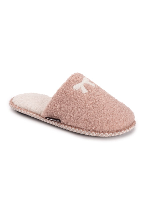 Women's Novelty Shearling Scuff with Bow