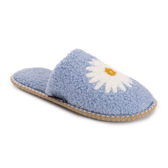 MUK LUKS Women's Novelty Shearling Scuff with Daisy