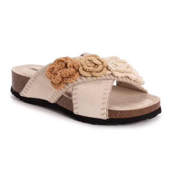 MUK LUKS Women's Penelope Cross Strap Sandal