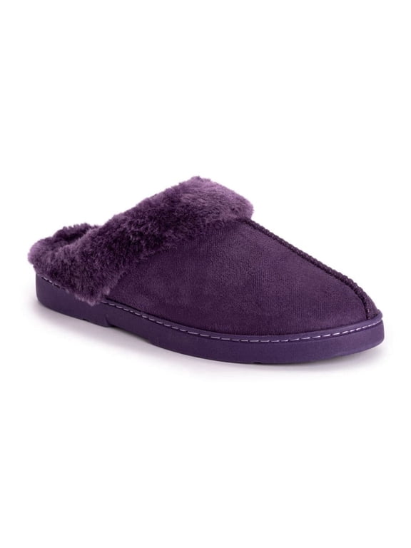 Women's Polysuede Clog Slippers