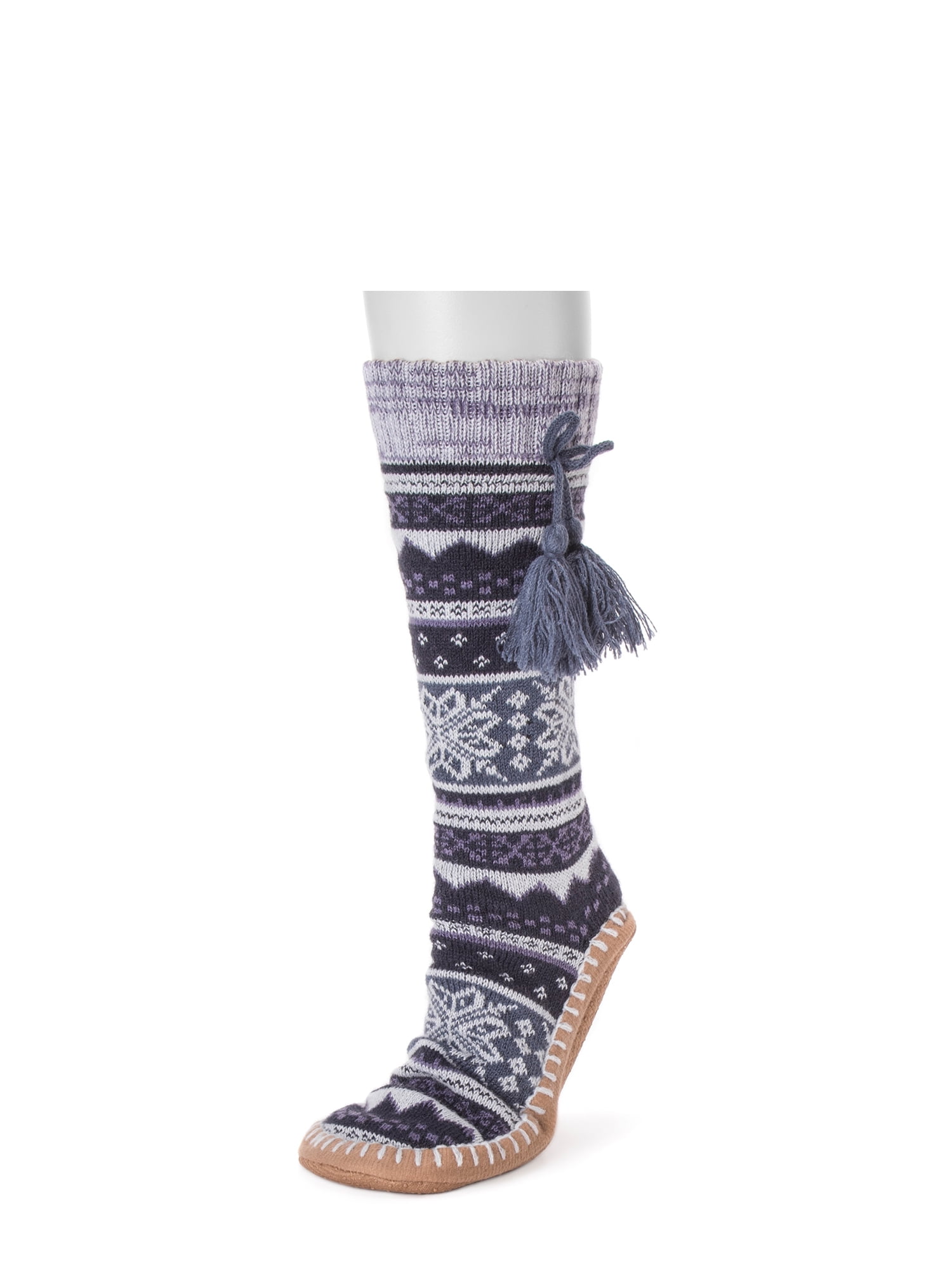 MUK LUKS Women's Slipper Socks with Tassels