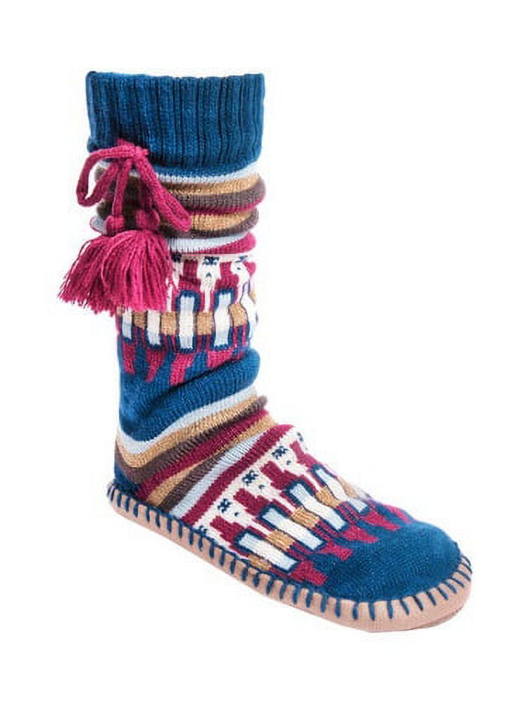 MUK LUKS Women's Slipper Socks with Tassels