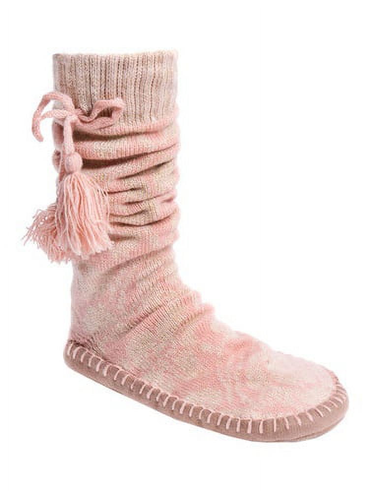 MUK LUKS Women's Slipper Socks with Tassels
