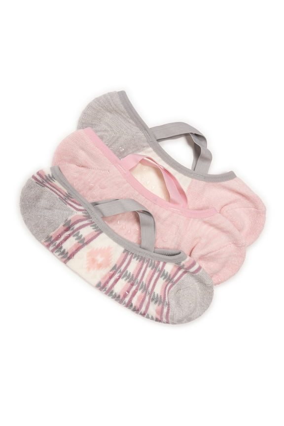 Women's Studio Ballerina Cotton Low-Cut Socks, 3-Pack, Shoe Size 6-10
