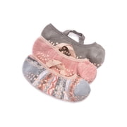 MUK LUKS Women's Pilates Ballerina Cotton Low-Cut Socks, 3-Pack, Shoe Sizes 6-10