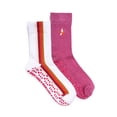 thumbnail image 1 of MUK LUKS Women's Pilates Cotton Crew Socks, 2-Pack, Shoe Sizes 6-10, 1 of 7