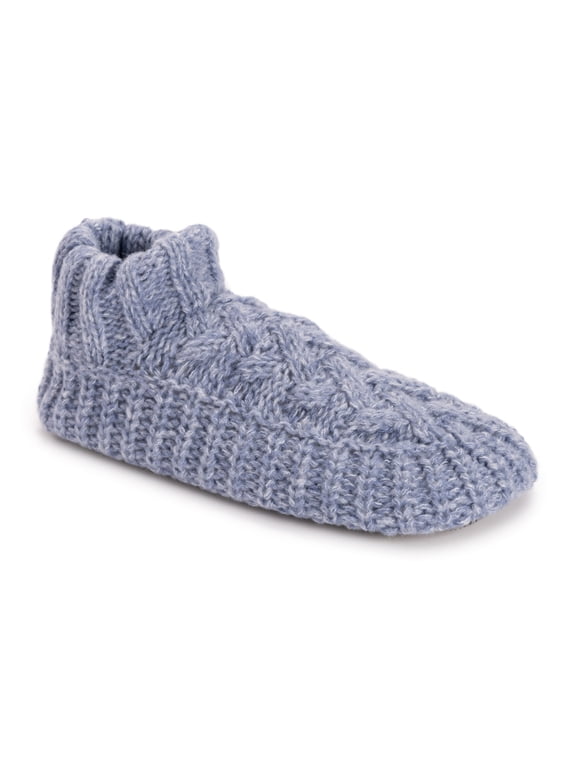 Women's Sweater Cuff Bootie, Moonstone, S/M