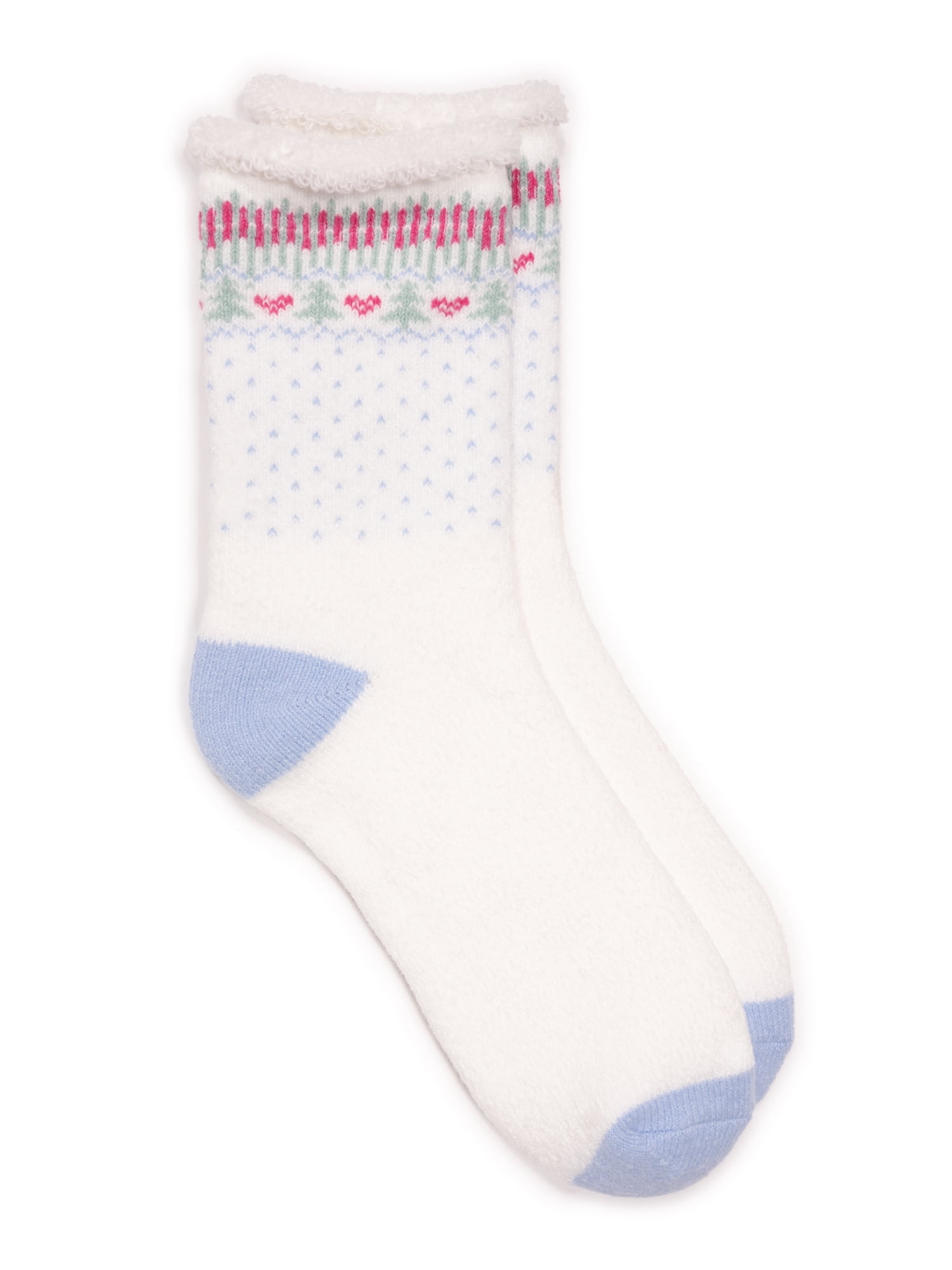 MUK LUKS Women's Tall Crew Lounge Sock, 1-Pack, OSFM