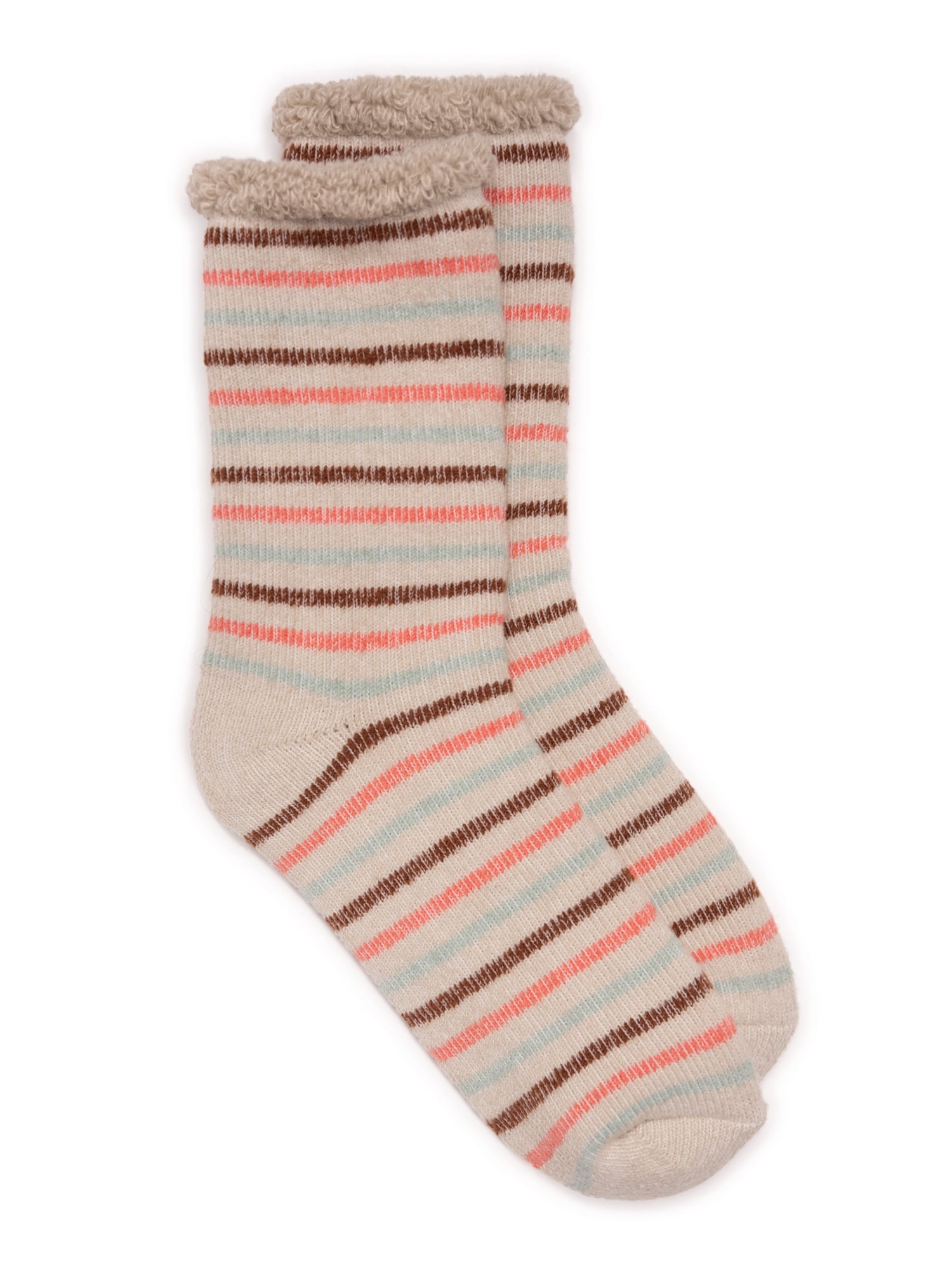 MUK LUKS Women's Tall Crew Lounge Sock, 1-Pack, OSFM