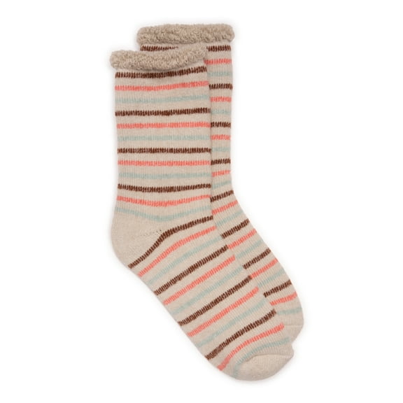 MUK LUKS Women's Tall Crew Lounge Sock, 1-Pack, OSFM