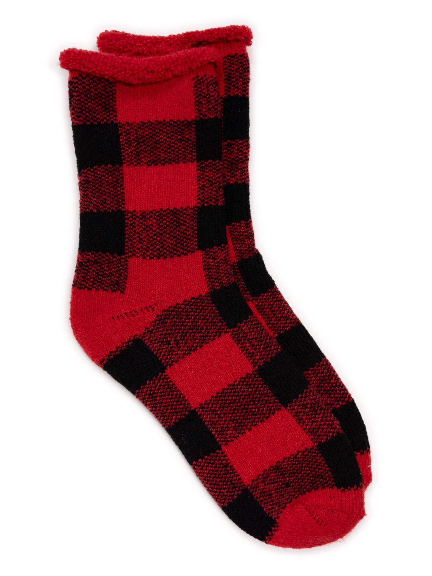MUK LUKS Women's Tall Crew Lounge Sock, 1-Pack, OSFM