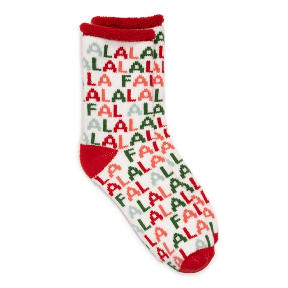 MUK LUKS Women's Tall Crew Lounge Sock, 1-Pack, OSFM