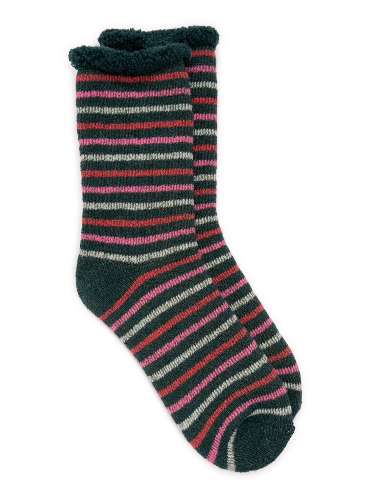 MUK LUKS Women's Tall Crew Lounge Sock, 1-Pack, OSFM