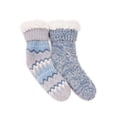 thumbnail image 1 of MUK LUKS Women's Tall Rib Cuff Cabin Socks, 2-Pack, S-XL, 1 of 7
