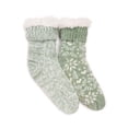 thumbnail image 1 of MUK LUKS Women's Tall Rib Cuff Cabin Socks, 2-Pack, S-XL, 1 of 7