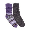 thumbnail image 1 of MUK LUKS Women's Tall Slouch Cabin Socks, 2-Pack, OSFM, 1 of 5