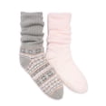 thumbnail image 1 of MUK LUKS Women's Tall Slouch Cabin Socks, 2-Pack, OSFM, 1 of 5