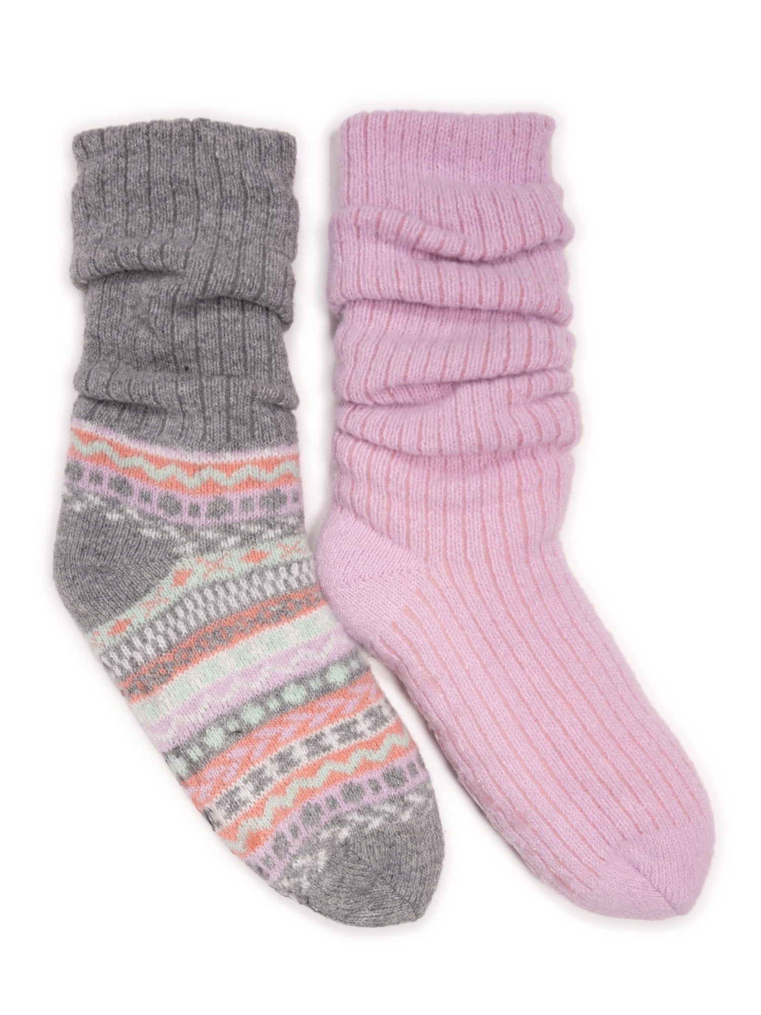 Customer reviews for MUK LUKS Women's Tall Slouch Cabin Socks, 2