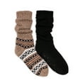 thumbnail image 1 of MUK LUKS Women's Tall Slouch Cabin Socks, 2-Pack, OSFM, 1 of 5