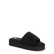 MUK LUKS Women's Terry Platform Slide Sandals, Sizes 6-11