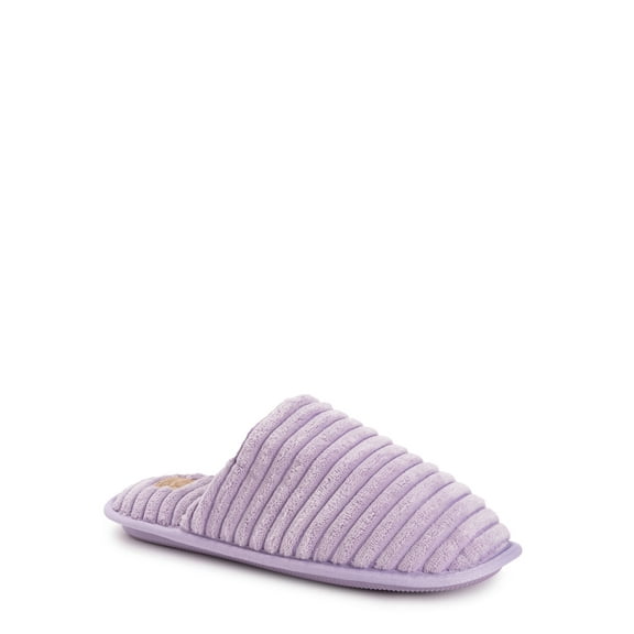 MUK LUKS Women's Terry Ribbed Scuff Slipper