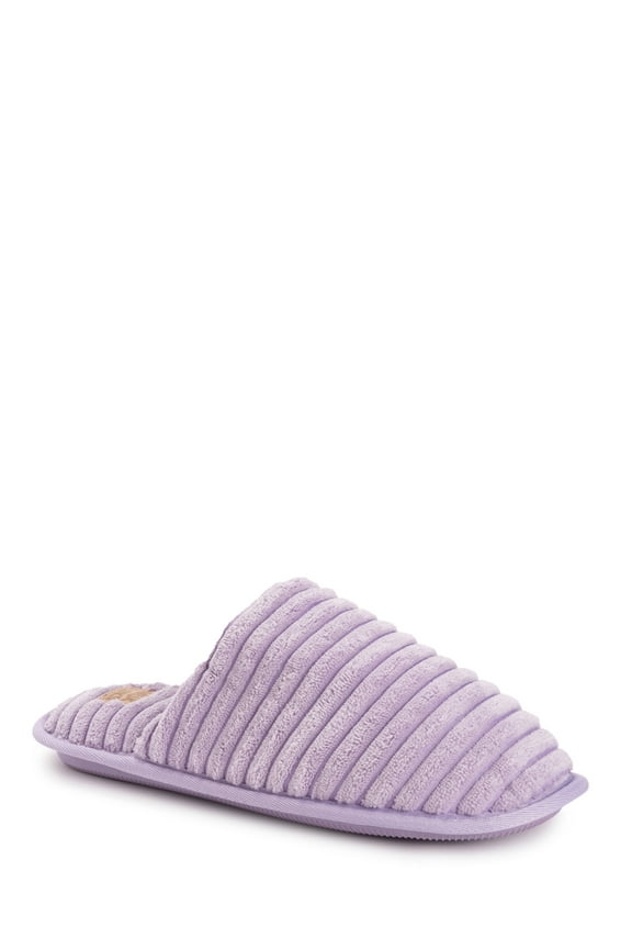 Women's Terry Ribbed Scuff Slipper