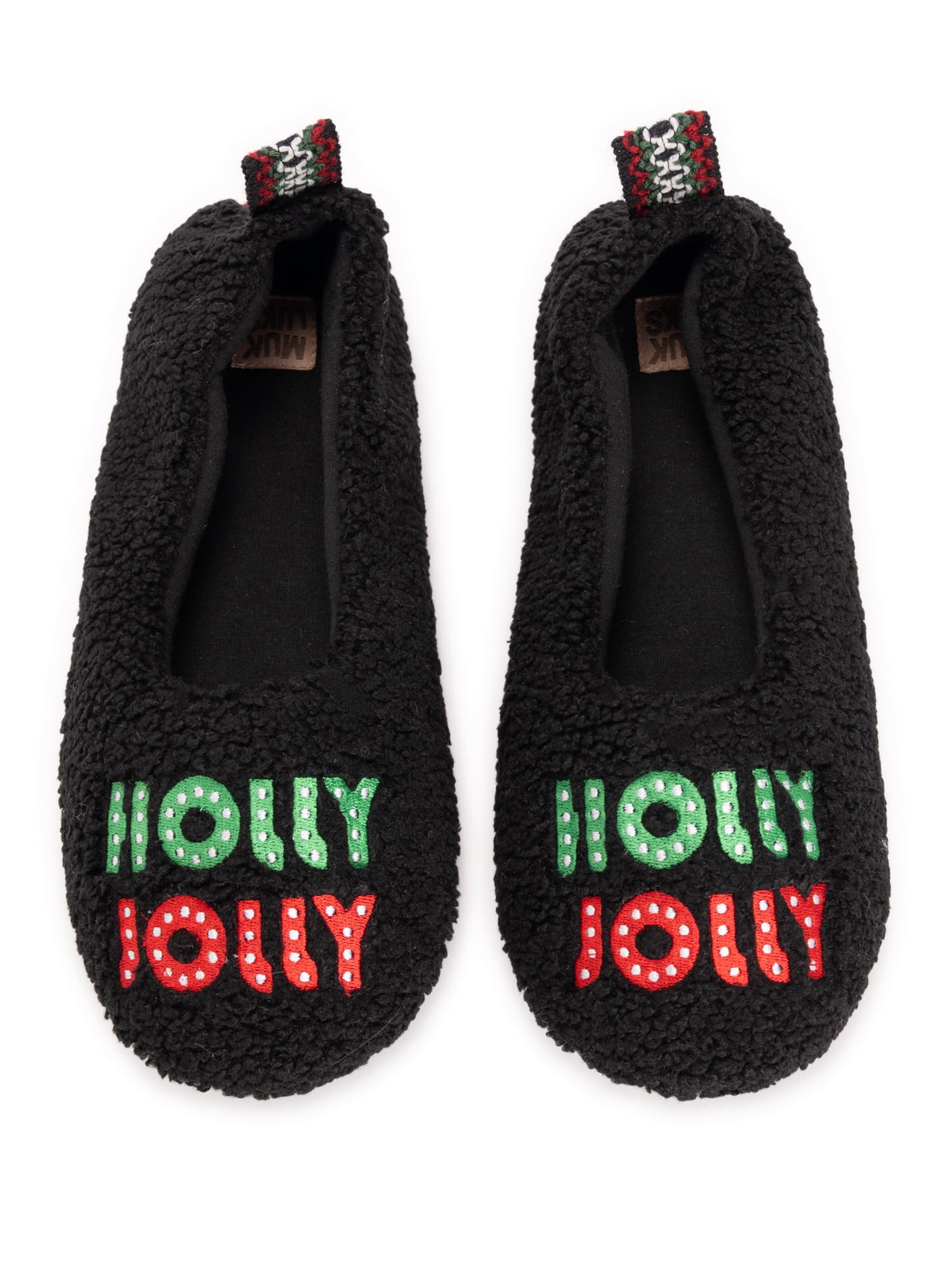 MUK LUKS Women's Travel Ballerina Holiday Slipper