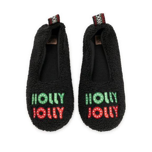 MUK LUKS Women's Travel Ballerina Holiday Slipper