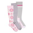 thumbnail image 1 of MUK LUKS Women's Wide Width Compression Nylon Knee-High Socks, 3-Pack, Shoe Size 6-10, 1 of 8