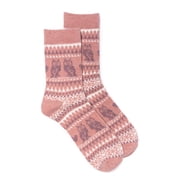 MUK LUKS Womens Wool Blend Crew Sock, 1-Pack, OSFM