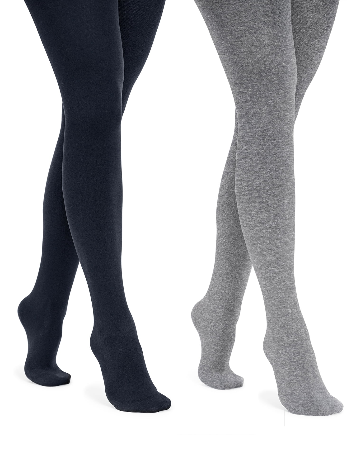 MUK LUKS Women's Fleece Lined Tights,Sizes S/M to 1X/2X, 2-Pack