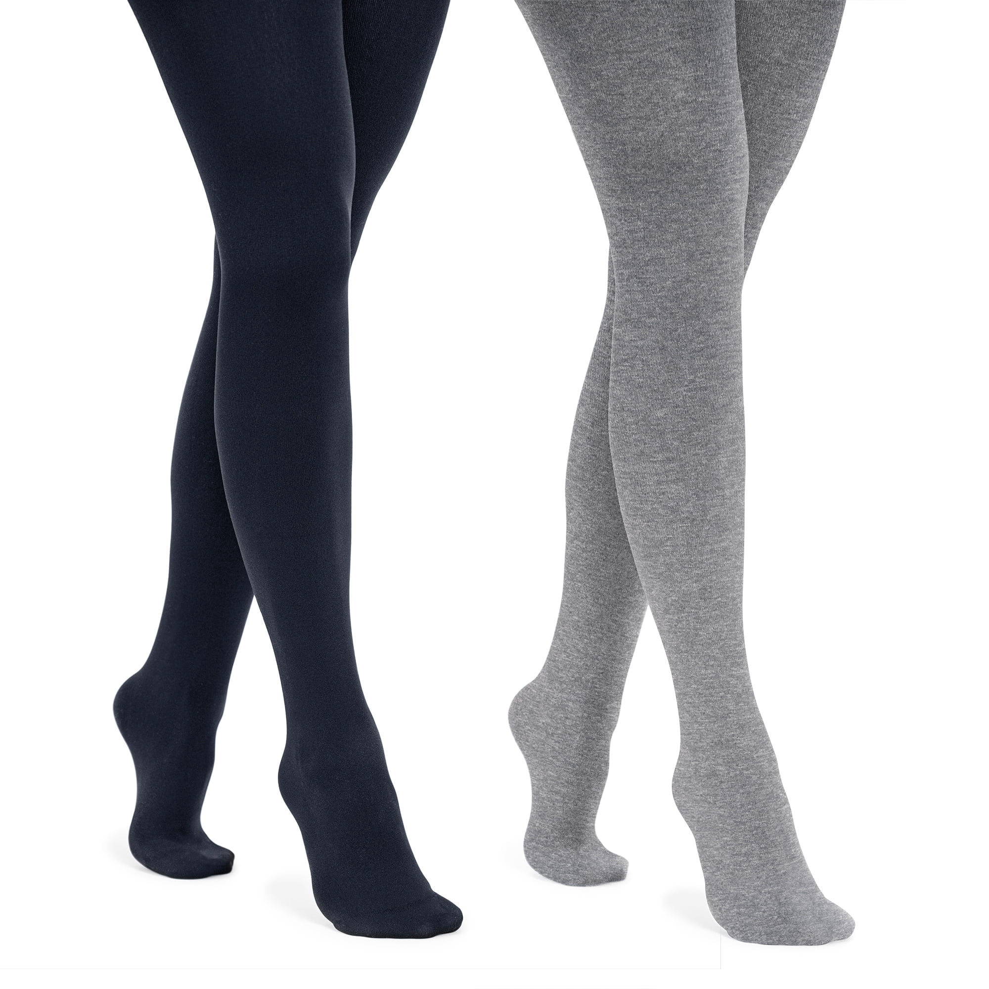 MUK LUKS Women's Fleece Lined Tights,Sizes S/M to 1X/2X, 2-Pack