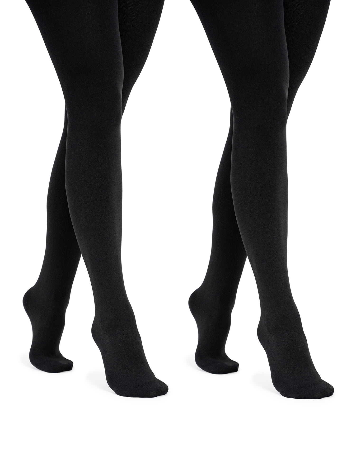 MUK LUKS Women's FleeceLined Tights, 2-Pack, Sizes up to 2X