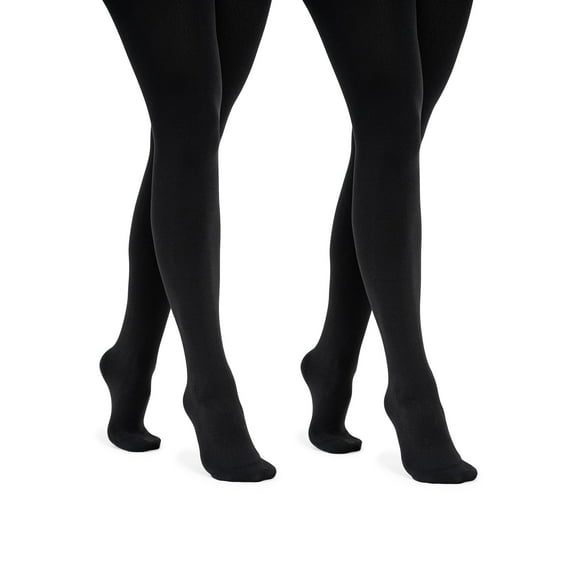 MUK LUKS Womens 2 Pair Pack Fleece Lined Tights