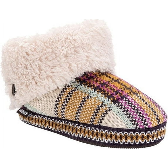 MUK LUKS Womens Melinda Bootie Slippers