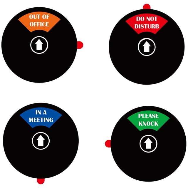 MUKA Office Privacy Door Sign, 4 Options Sign Out Of Office/In A ...