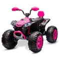 thumbnail image 1 of MUKIDY 24V Kids ATV 4-Wheeler, 24 Volt Ride on Toy for 3-8 Kid w/ 2x200W Motor, 5Mph Max Speed - Pink, 1 of 11