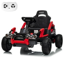 MUKIDY 24V Kids Ride On Car with 550W×2 Powerful Motors, Parent Remote Control & 3 Speeds, Built-in Bluetooth Player, Battery-Powered Vehicle Toy Gift for Boys Girls 3  Years Old, Red