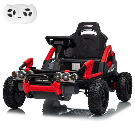 MUKIDY 24V Kids Ride On Car with 550W×2 Powerful Motors, Parent Remote Control & 3 Speeds, Built-in Bluetooth Player, Battery-Powered Vehicle Toy Gift for Boys Girls 3+ Years Old, Red