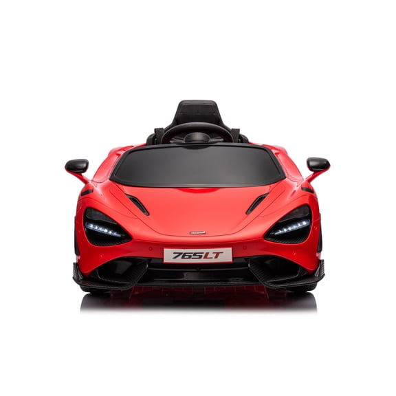 MUKIDY Electric Ride on Car for Kids, Licensed McLaren765LT 12V Ride on Toy, with Remote, LED Lights, MP3 Player, 3 Speeds,Red