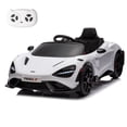 thumbnail image 1 of MUKIDY Electric Ride on Car for Kids, Licensed McLaren765LT 12V 7Ah Kids Ride-on Toy for Toddlers 3-6 with Remote, LED Lights, Bluetooth - White, 1 of 8