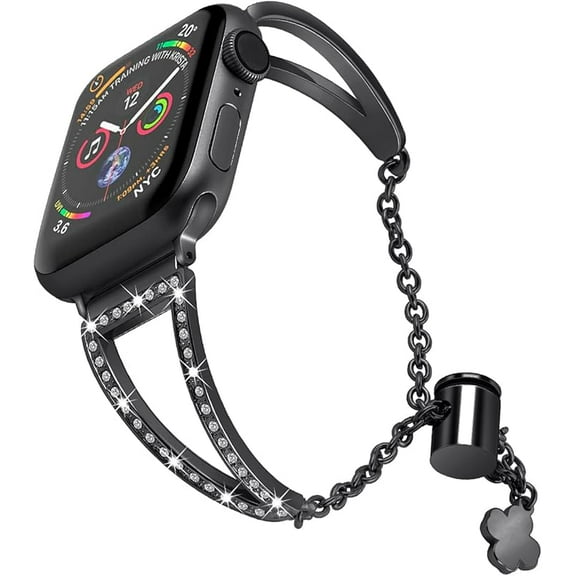 MUKO Metal Bracelet Band Compatible for Apple Watch Band Gold Series 10 9 8 7 6 5 4 3 2 1 SE 42mm 41mm 40mm 38mm,Fancy Bangle Adjustable Strap Jewelry Link iWatch Metal Band iWatch Bands for Women